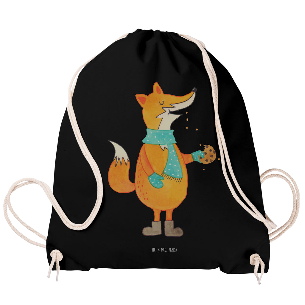 Sportbeutel Fuchs Keks Turnbeutel, Beutel, Sporttasche, Tasche, Stoffbeutel, Fuchs, Füchse, Backen Spruch, Kekse, Winter, Weihnachtszeit, Plätzchen, Liebe, Küche Deko