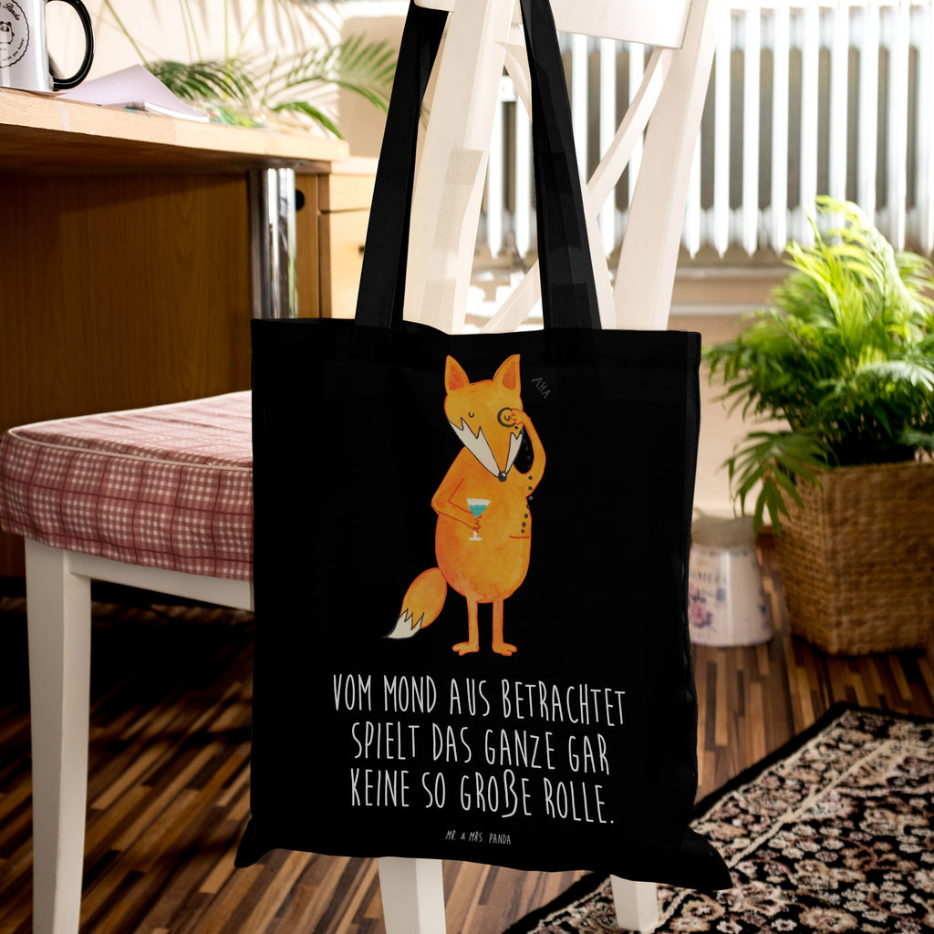 Tragetasche Fuchs Lord Beuteltasche, Beutel, Einkaufstasche, Jutebeutel, Stoffbeutel, Fuchs, Füchse, tröstende Worte, Spruch lustig, Liebeskummer Geschenk, Motivation Spruch, Problemlösung