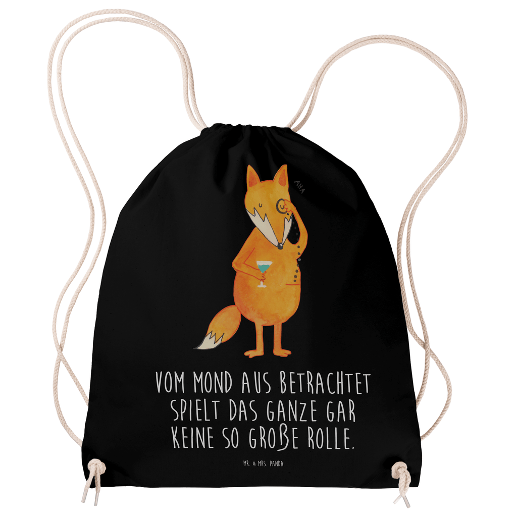 Sportbeutel Fuchs Lord Turnbeutel, Beutel, Sporttasche, Tasche, Stoffbeutel, Fuchs, Füchse, tröstende Worte, Spruch lustig, Liebeskummer Geschenk, Motivation Spruch, Problemlösung
