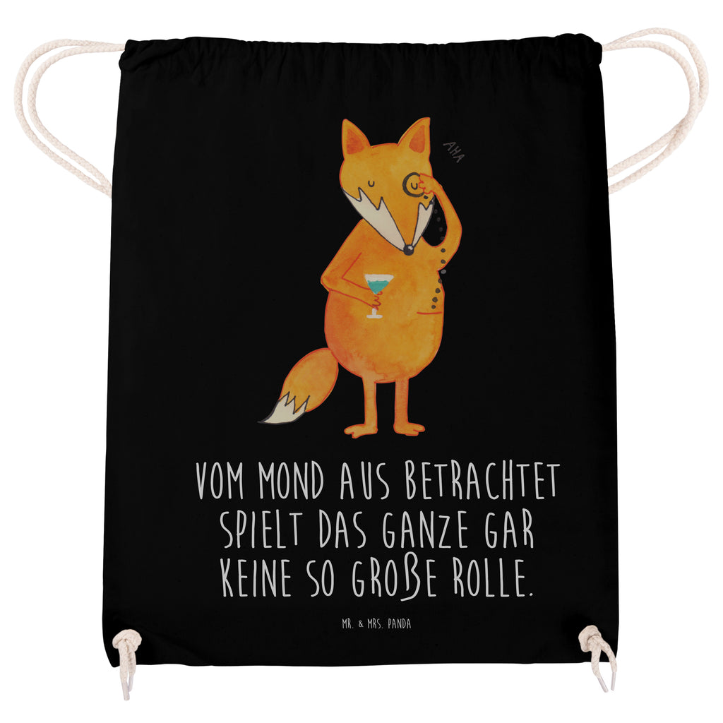 Sportbeutel Fuchs Lord Turnbeutel, Beutel, Sporttasche, Tasche, Stoffbeutel, Fuchs, Füchse, tröstende Worte, Spruch lustig, Liebeskummer Geschenk, Motivation Spruch, Problemlösung