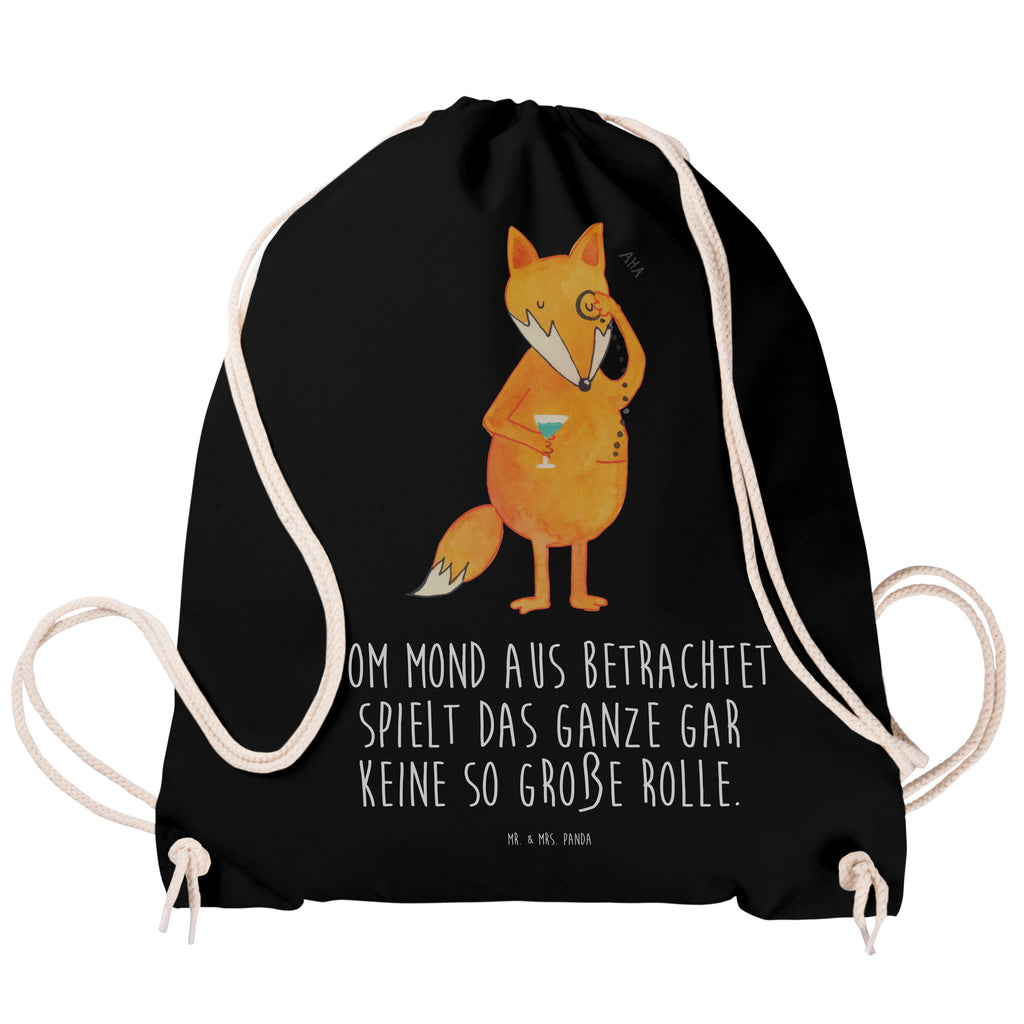 Sportbeutel Fuchs Lord Turnbeutel, Beutel, Sporttasche, Tasche, Stoffbeutel, Fuchs, Füchse, tröstende Worte, Spruch lustig, Liebeskummer Geschenk, Motivation Spruch, Problemlösung
