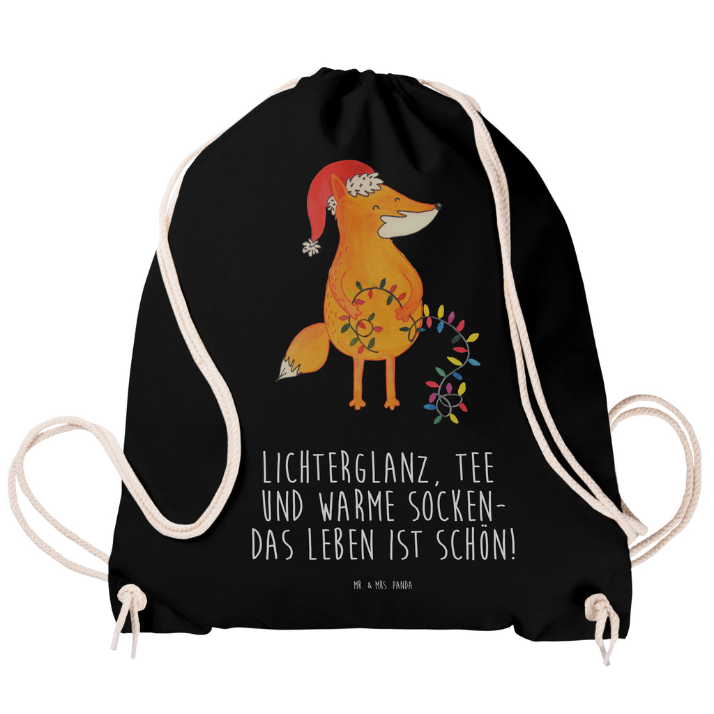 Sportbeutel Fuchs Weihnachten Turnbeutel, Beutel, Sporttasche, Tasche, Stoffbeutel, Winter, Weihnachten, Weihnachtsdeko, Nikolaus, Advent, Heiligabend, Wintermotiv, Fuchs, Füchse, Spruch schön, Geschenk Weihnachten, Weihnachtsmann, Weihnachtszeit