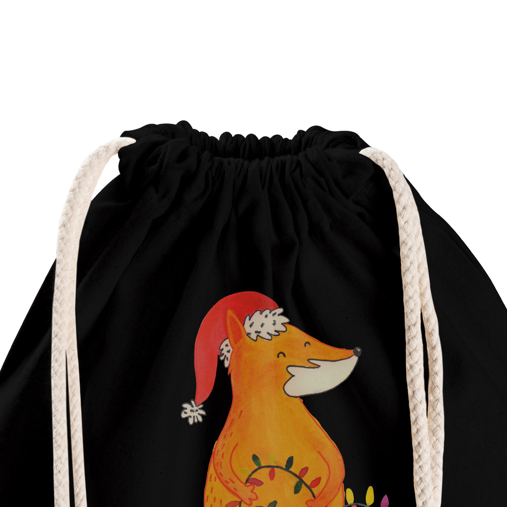 Sportbeutel Fuchs Weihnachten Turnbeutel, Beutel, Sporttasche, Tasche, Stoffbeutel, Winter, Weihnachten, Weihnachtsdeko, Nikolaus, Advent, Heiligabend, Wintermotiv, Fuchs, Füchse, Spruch schön, Geschenk Weihnachten, Weihnachtsmann, Weihnachtszeit