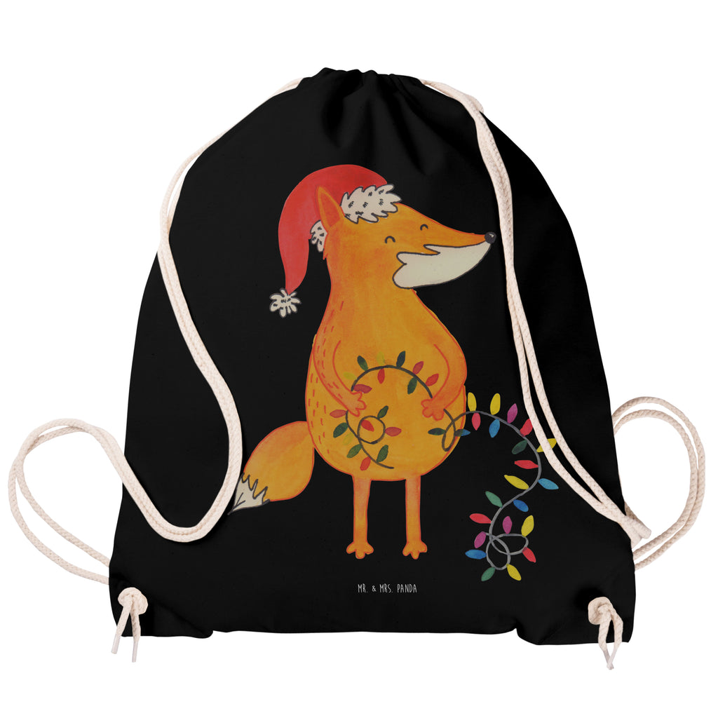 Sportbeutel Fuchs Weihnachten Turnbeutel, Beutel, Sporttasche, Tasche, Stoffbeutel, Winter, Weihnachten, Weihnachtsdeko, Nikolaus, Advent, Heiligabend, Wintermotiv, Fuchs, Füchse, Spruch schön, Geschenk Weihnachten, Weihnachtsmann, Weihnachtszeit