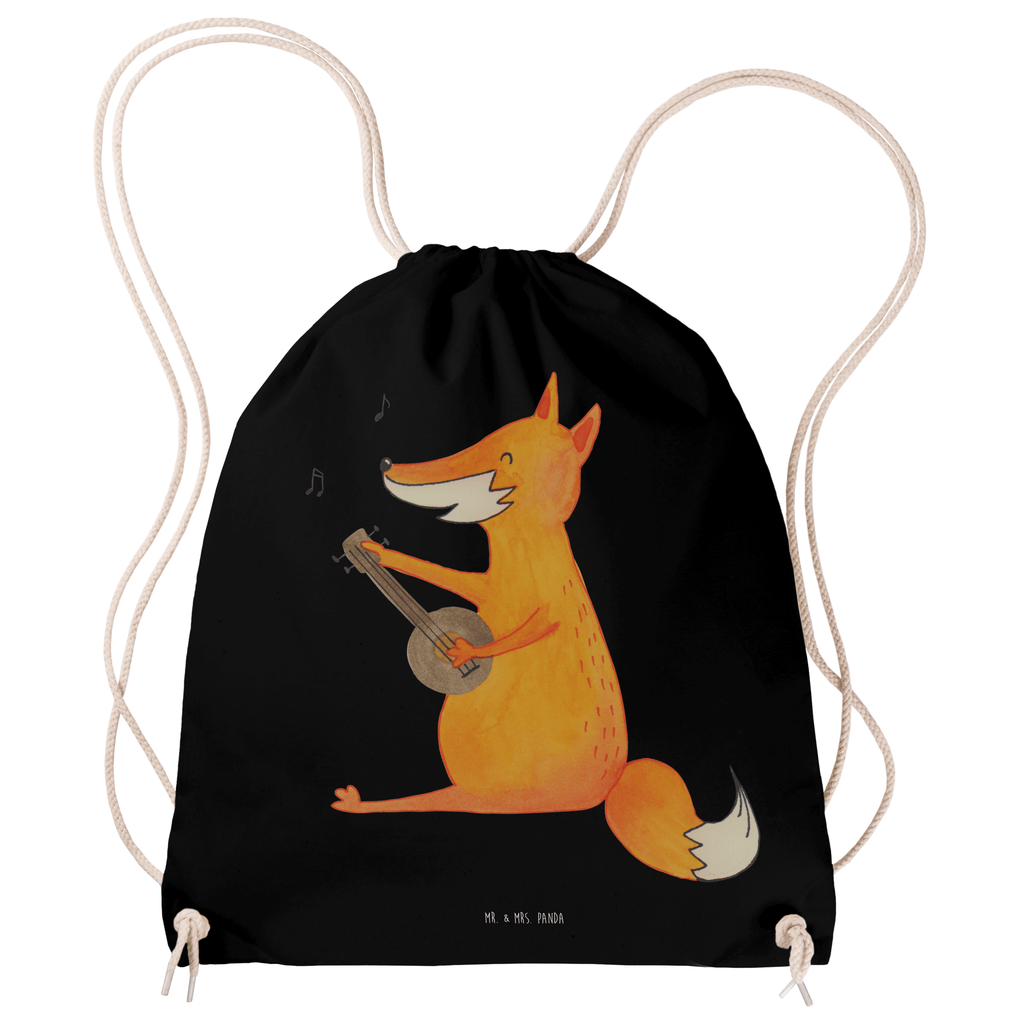 Sportbeutel Fuchs Gitarre Turnbeutel, Beutel, Sporttasche, Tasche, Stoffbeutel, Fuchs, Füchse, Geschenk Musiker, Musik Spruch, Musikerin, Sänger, Sängerin, Gitarre