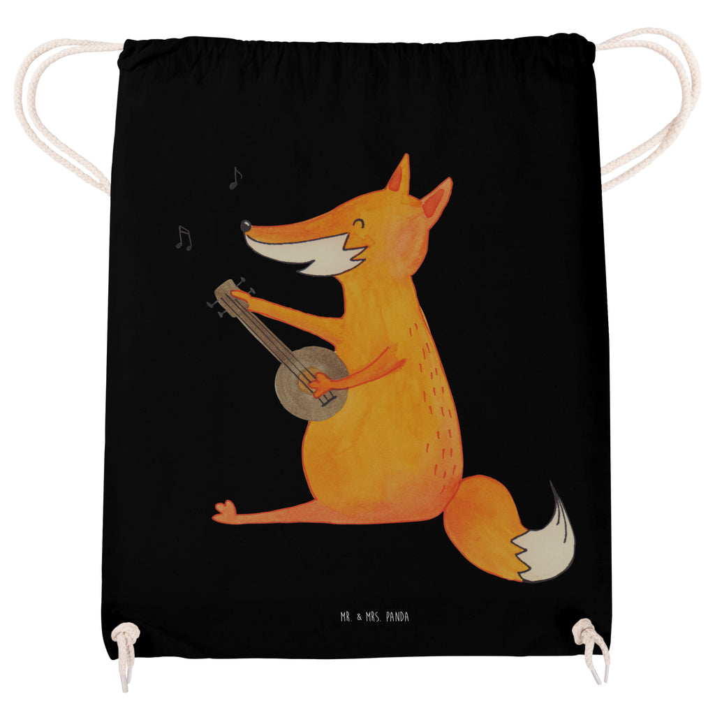 Sportbeutel Fuchs Gitarre Turnbeutel, Beutel, Sporttasche, Tasche, Stoffbeutel, Fuchs, Füchse, Geschenk Musiker, Musik Spruch, Musikerin, Sänger, Sängerin, Gitarre
