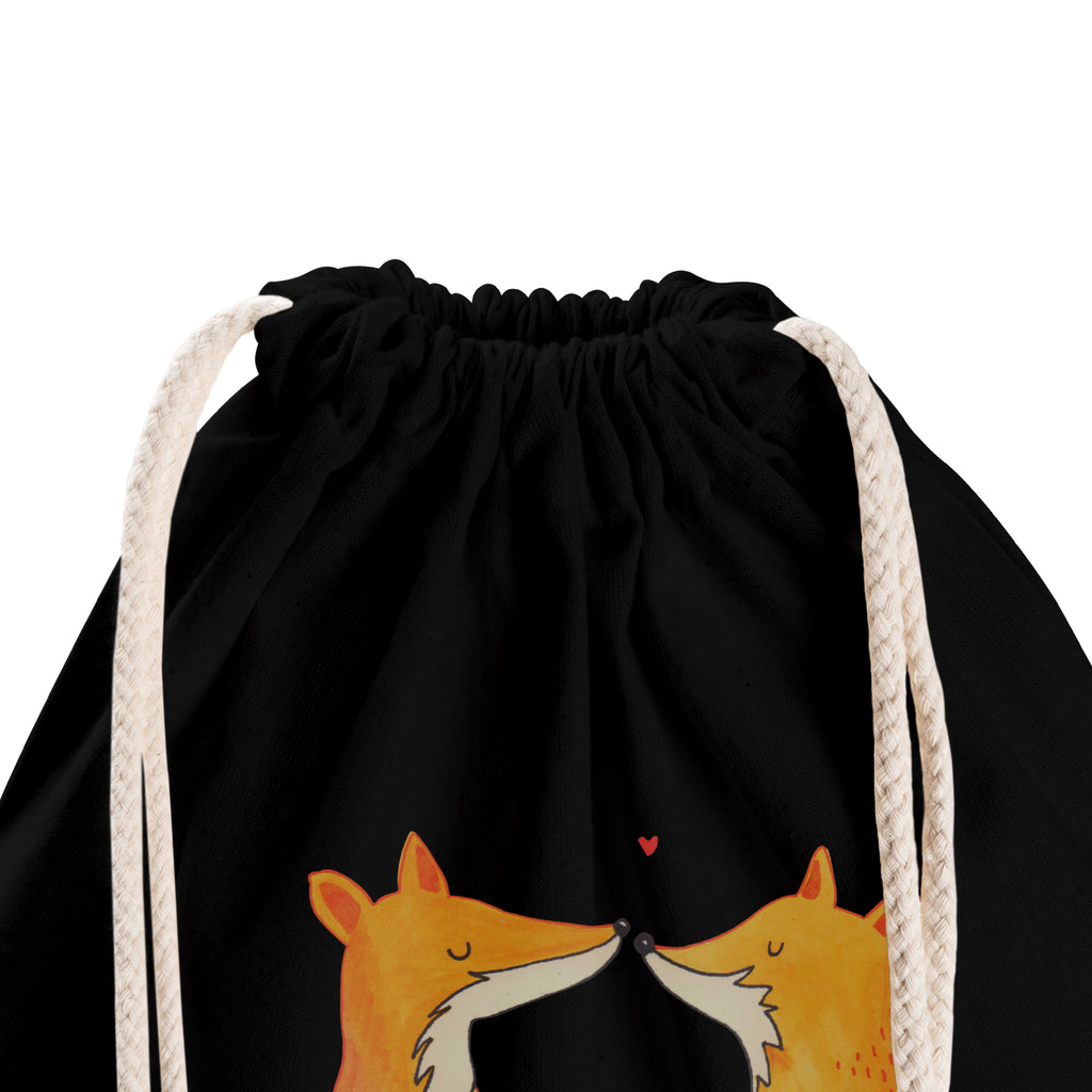 Sportbeutel Füchse Liebe Turnbeutel, Beutel, Sporttasche, Tasche, Stoffbeutel, Fuchs, Füchse, Fox, Liebe, Liebespaar, Paar, Partner, Freundin, Freund, Ehe, Verlobte, Ehemann, Ehefrau, Liebesbeweis