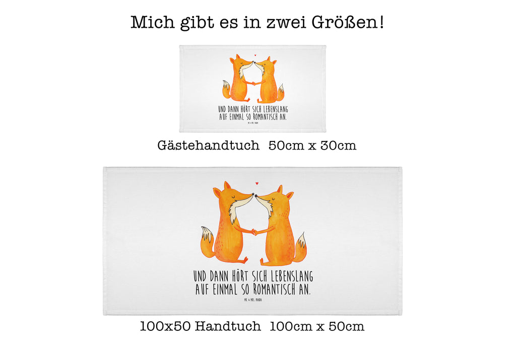 Gäste Handtuch Füchse Liebe Gästetuch, Reisehandtuch, Sport Handtuch, Frottier, Kinder Handtuch, Fuchs, Füchse, Fox, Liebe, Liebespaar, Paar, Partner, Freundin, Freund, Ehe, Verlobte, Ehemann, Ehefrau, Liebesbeweis