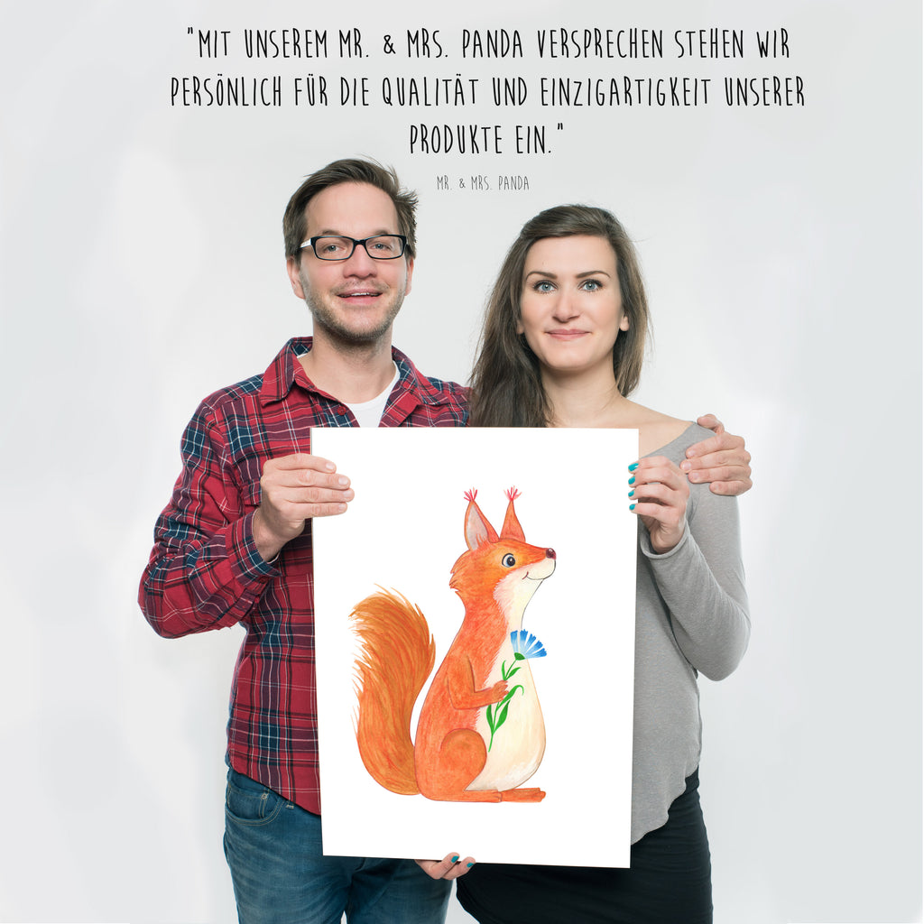 Poster Eichhörnchen Blume Poster, Wandposter, Bild, Wanddeko, Küchenposter, Kinderposter, Wanddeko Bild, Raumdekoration, Wanddekoration, Handgemaltes Poster, Mr. & Mrs. Panda Poster, Designposter, Kunstdruck, Posterdruck, Tiermotive, Gute Laune, lustige Sprüche, Tiere, Eichhörnchen, Eichhorn, Spruch positiv, Lachen, Spaß, Motivation Sprüche, Motivation Bilder, glücklich Spruch, Spruch Deko