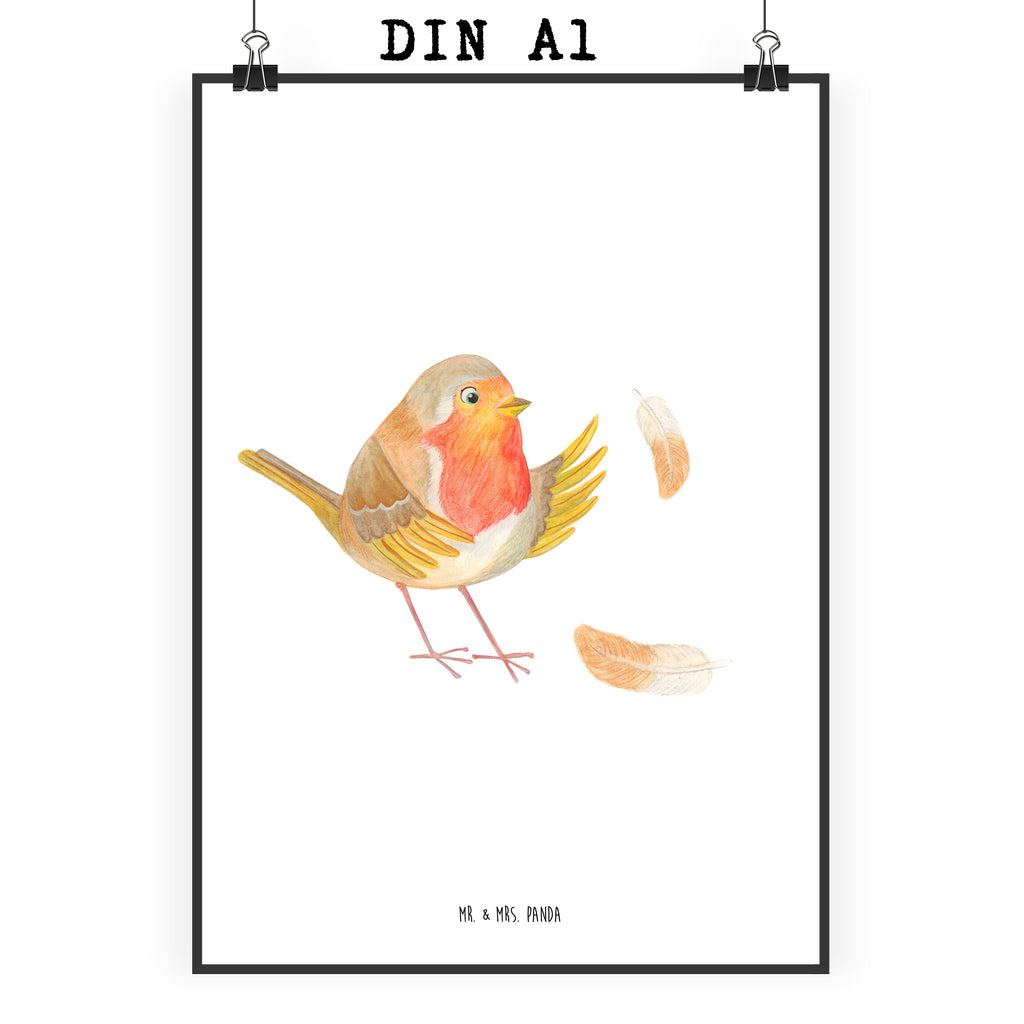 Poster Rotkehlchen mit Federn Poster, Wandposter, Bild, Wanddeko, Küchenposter, Kinderposter, Wanddeko Bild, Raumdekoration, Wanddekoration, Handgemaltes Poster, Mr. & Mrs. Panda Poster, Designposter, Kunstdruck, Posterdruck, Tiermotive, Gute Laune, lustige Sprüche, Tiere, What if i fall, Rotkehlchen, Spruch Motivation, Spruch Mut, Vogel, Motivation Sprüche, Motivationsbilder, fliegen