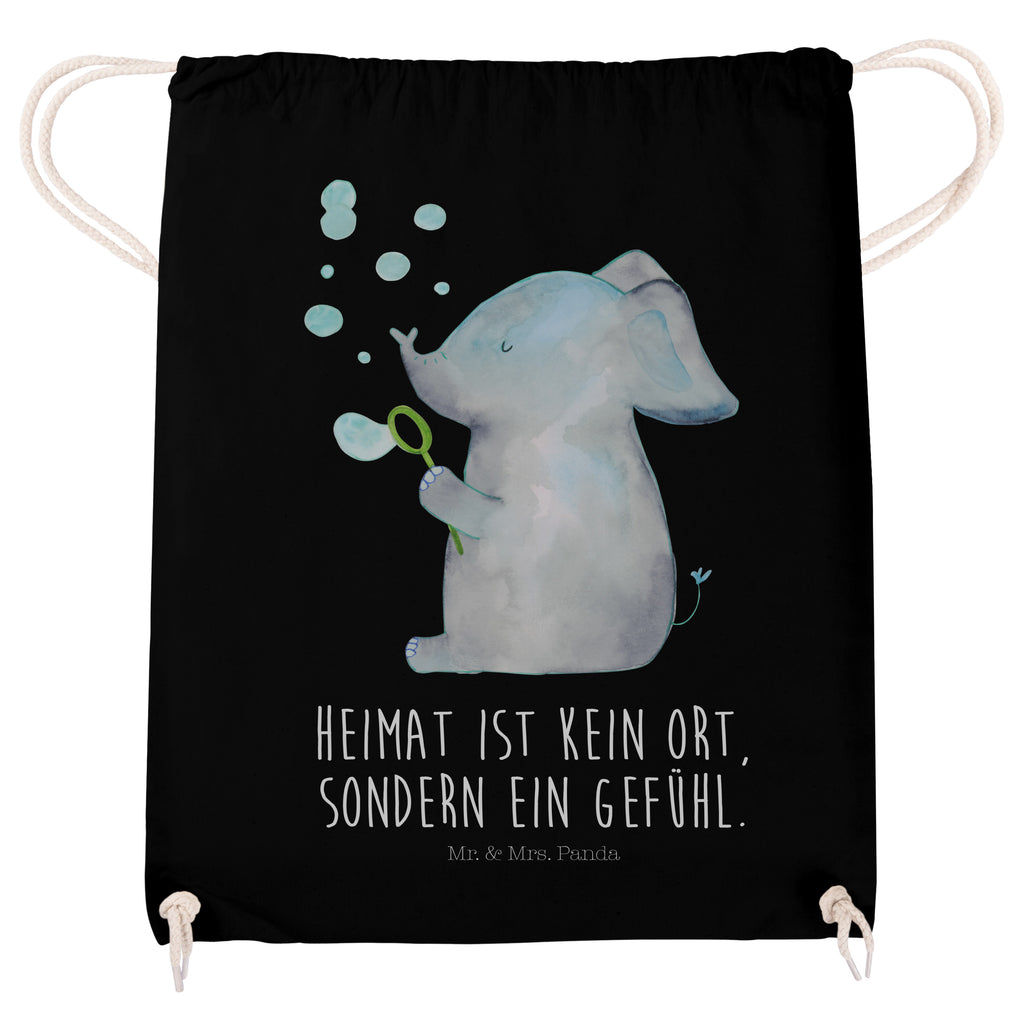 Sportbeutel Elefant Seifenblasen Turnbeutel, Beutel, Sporttasche, Tasche, Stoffbeutel, Tiermotive, Gute Laune, lustige Sprüche, Tiere, Elefant, Elefanten, Dickhäter, Rüsseltier, Seifenblasen, Liebe, Heimat, Gefühl. Daheim, Liebesbeweis, Liebesspruch