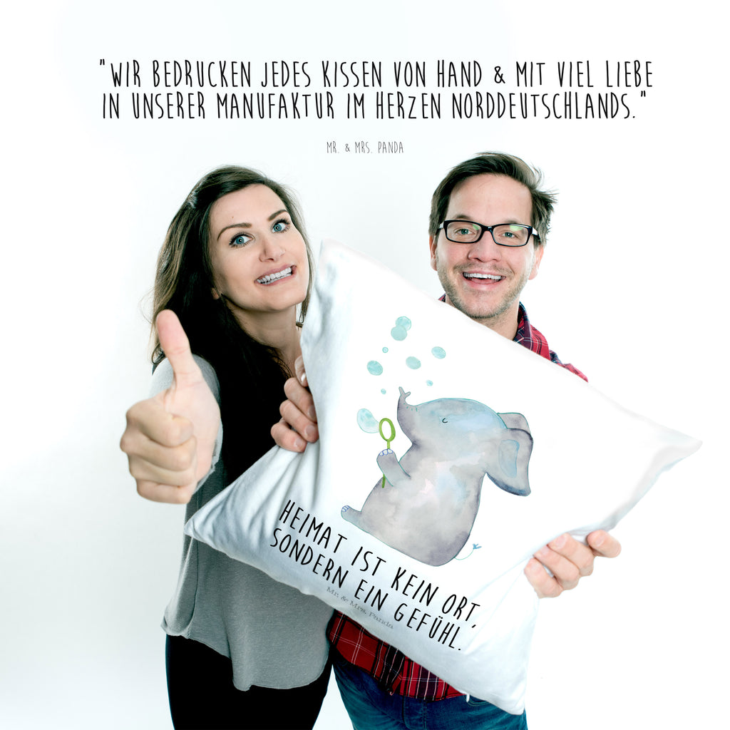 40x40 Kissen Elefant Seifenblasen Kissenhülle, Kopfkissen, Sofakissen, Dekokissen, Motivkissen, Tiermotive, Gute Laune, lustige Sprüche, Tiere, Elefant, Elefanten, Dickhäter, Rüsseltier, Seifenblasen, Liebe, Heimat, Gefühl. Daheim, Liebesbeweis, Liebesspruch