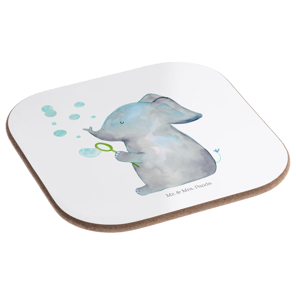 Quadratische Untersetzer Elefant Seifenblasen Bierdeckel, Glasuntersetzer, Untersetzer Gläser, Getränkeuntersetzer, Tiermotive, Gute Laune, lustige Sprüche, Tiere, Elefant, Elefanten, Dickhäter, Rüsseltier, Seifenblasen, Liebe, Heimat, Gefühl. Daheim, Liebesbeweis, Liebesspruch