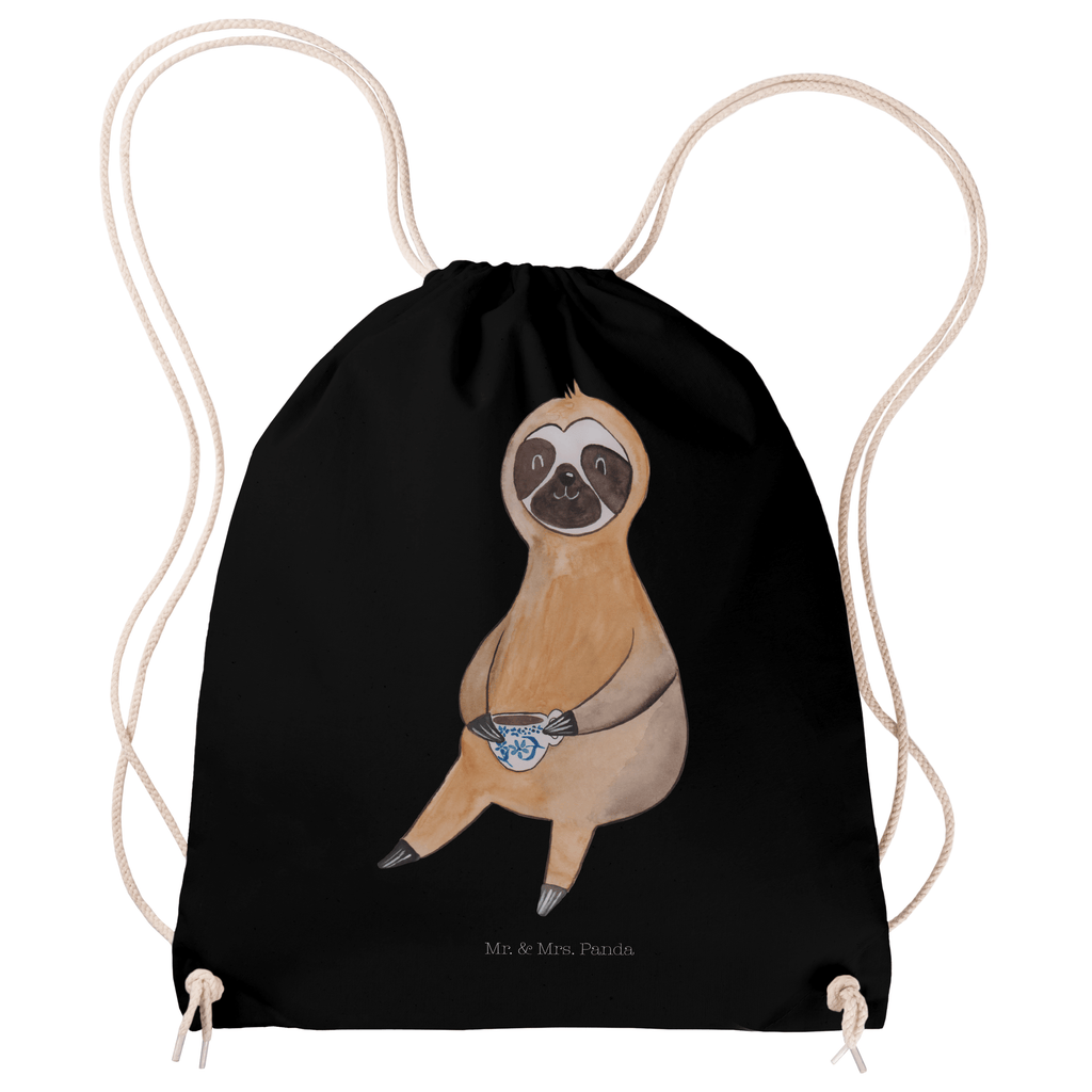 Sportbeutel Faultier Kaffee Turnbeutel, Beutel, Sporttasche, Tasche, Stoffbeutel, Faultier, Faultier Geschenk, Faultier Deko, Faultiere, faul, Lieblingstier, Kaffee, erster Kaffee, Morgenmuffel, Frühaufsteher, Kaffeetasse, Genießer, Coffee, Kaffeegetränk