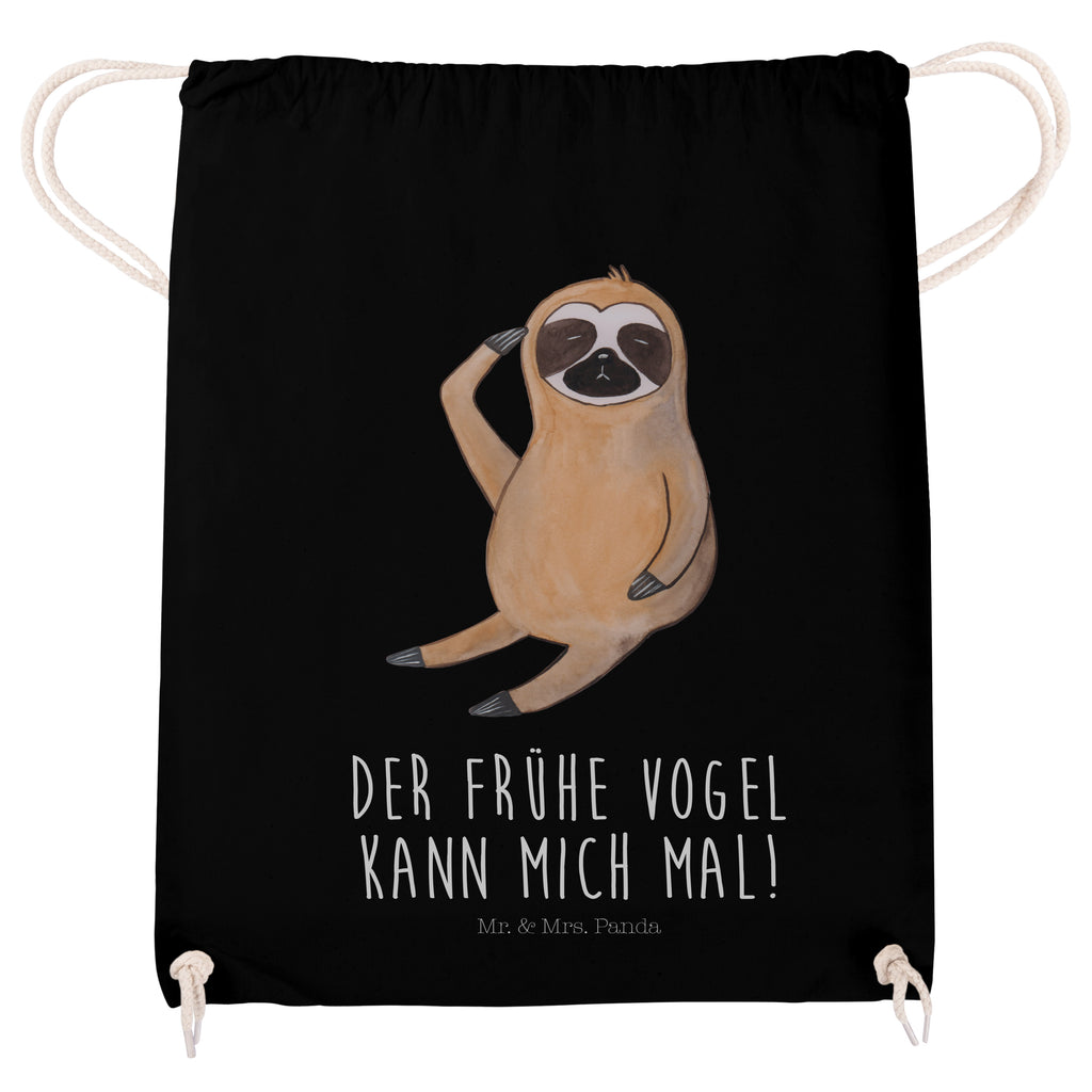Sportbeutel Faultier Vogel zeigen Turnbeutel, Beutel, Sporttasche, Tasche, Stoffbeutel, Faultier, Faultier Geschenk, Faultier Deko, Faultiere, faul, Lieblingstier, Spinner, früher Vogel, der frühe Vogel, Frühaufsteher, Morgenmuffel, Vogel, Faultierwelt