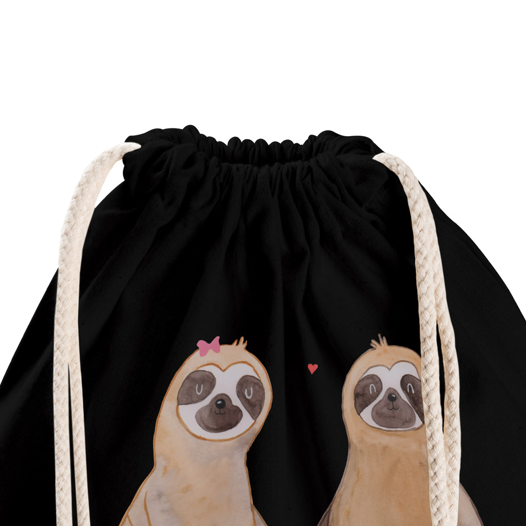 Sportbeutel Faultier Pärchen Turnbeutel, Beutel, Sporttasche, Tasche, Stoffbeutel, Faultier, Faultier Geschenk, Faultier Deko, Faultiere, faul, Lieblingstier, Liebe, Liebespaar, Faultierliebe, Faultierpärchen, verliebt, verlobt, gemeinsam, relaxen, Pärchen, Beziehung, Langsamkeit
