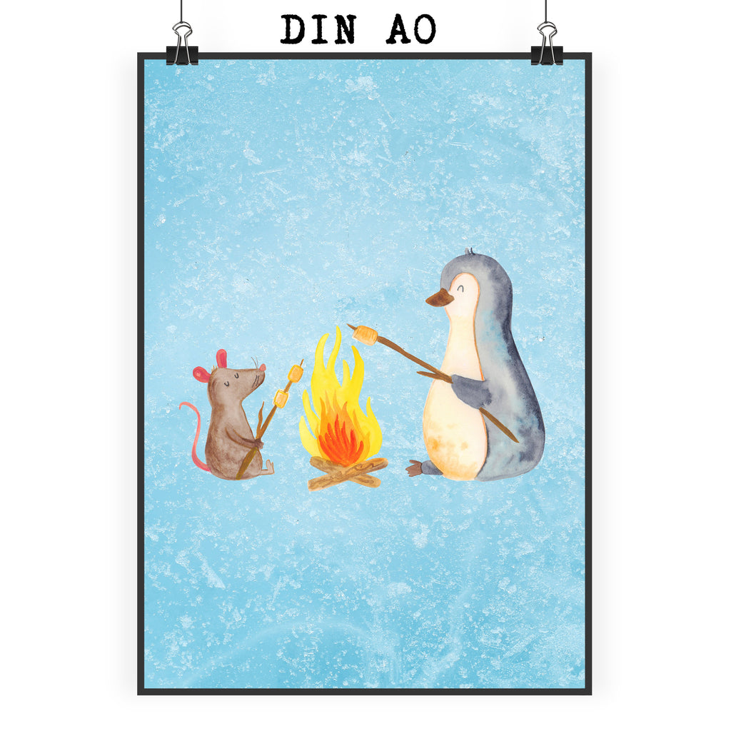 Poster Pinguin Lagerfeuer Poster, Wandposter, Bild, Wanddeko, Küchenposter, Kinderposter, Wanddeko Bild, Raumdekoration, Wanddekoration, Handgemaltes Poster, Mr. & Mrs. Panda Poster, Designposter, Kunstdruck, Posterdruck, Pinguin, Maus, Pinguine, Lagerfeuer, Leben, Arbeit, Job, Motivation, Büro, Büroalltag, Lebensspruch, Lebensmotivation, Neustart, Liebe, grillen, Feuer, Marshmallows