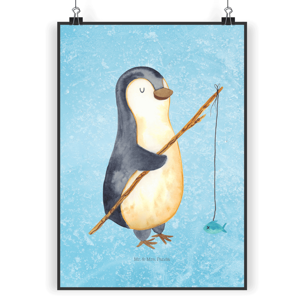 Poster Pinguin Angler Poster, Wandposter, Bild, Wanddeko, Küchenposter, Kinderposter, Wanddeko Bild, Raumdekoration, Wanddekoration, Handgemaltes Poster, Mr. & Mrs. Panda Poster, Designposter, Kunstdruck, Posterdruck, Pinguin, Pinguine, Angeln, Angler, Tagträume, Hobby, Plan, Planer, Tagesplan, Neustart, Motivation, Geschenk, Freundinnen, Geschenkidee, Urlaub, Wochenende