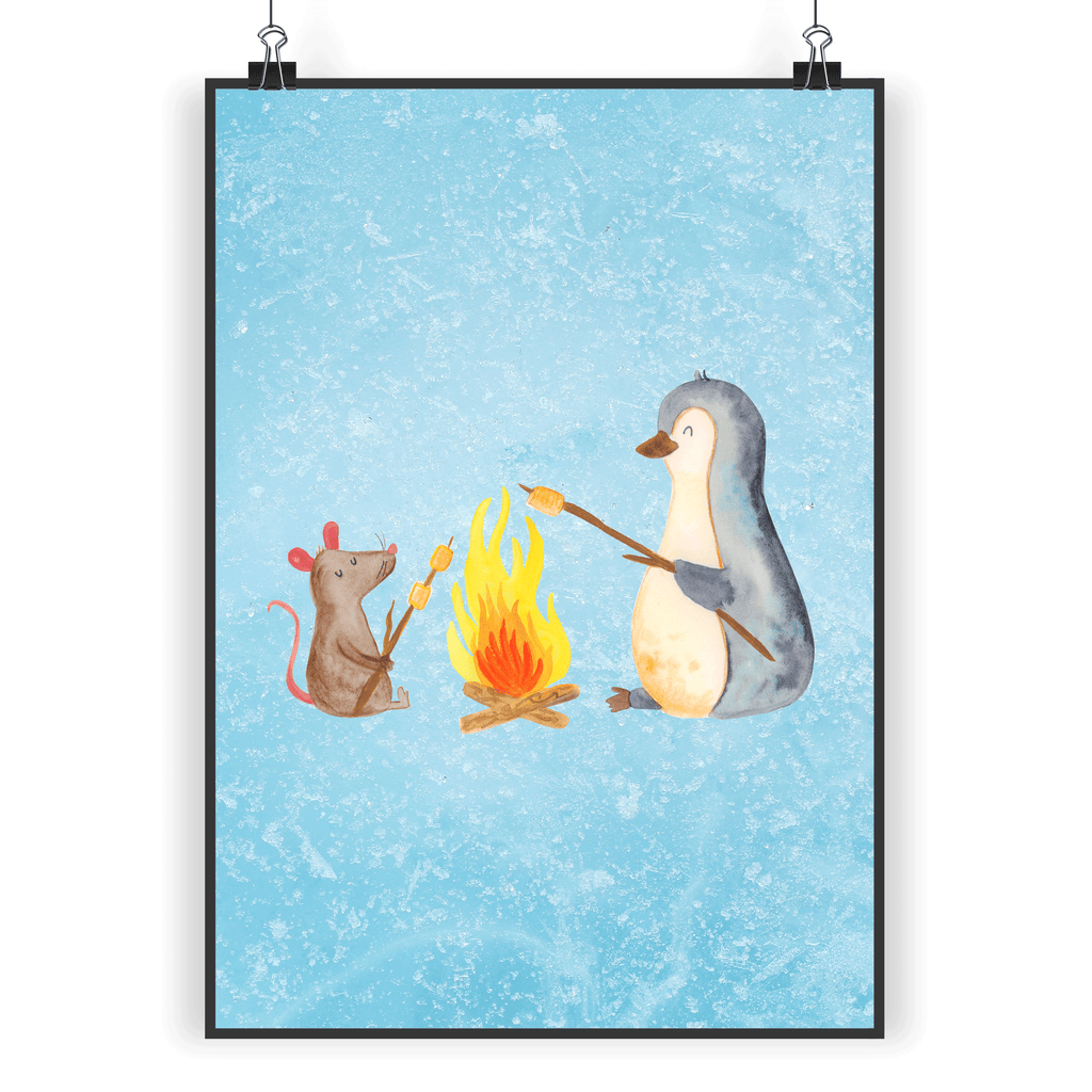 Poster Pinguin Lagerfeuer Poster, Wandposter, Bild, Wanddeko, Küchenposter, Kinderposter, Wanddeko Bild, Raumdekoration, Wanddekoration, Handgemaltes Poster, Mr. & Mrs. Panda Poster, Designposter, Kunstdruck, Posterdruck, Pinguin, Maus, Pinguine, Lagerfeuer, Leben, Arbeit, Job, Motivation, Büro, Büroalltag, Lebensspruch, Lebensmotivation, Neustart, Liebe, grillen, Feuer, Marshmallows