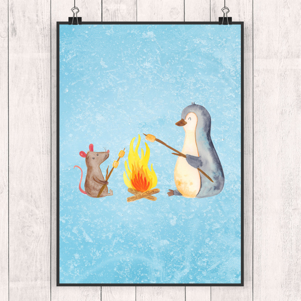 Poster Pinguin Lagerfeuer Poster, Wandposter, Bild, Wanddeko, Küchenposter, Kinderposter, Wanddeko Bild, Raumdekoration, Wanddekoration, Handgemaltes Poster, Mr. & Mrs. Panda Poster, Designposter, Kunstdruck, Posterdruck, Pinguin, Maus, Pinguine, Lagerfeuer, Leben, Arbeit, Job, Motivation, Büro, Büroalltag, Lebensspruch, Lebensmotivation, Neustart, Liebe, grillen, Feuer, Marshmallows