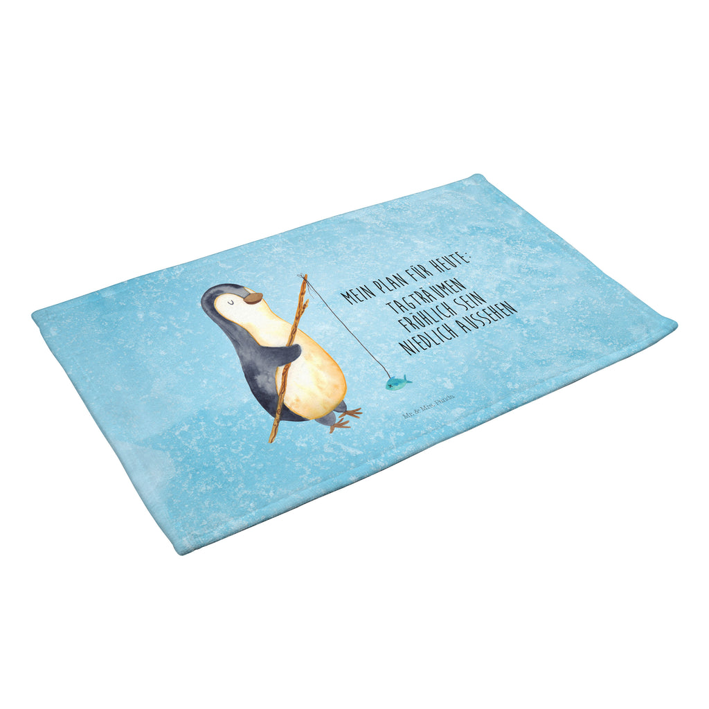 Gäste Handtuch Pinguin Angler Gästetuch, Reisehandtuch, Sport Handtuch, Frottier, Kinder Handtuch, Pinguin, Pinguine, Angeln, Angler, Tagträume, Hobby, Plan, Planer, Tagesplan, Neustart, Motivation, Geschenk, Freundinnen, Geschenkidee, Urlaub, Wochenende