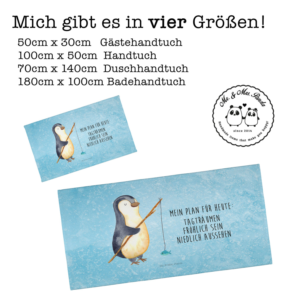 Gäste Handtuch Pinguin Angler Gästetuch, Reisehandtuch, Sport Handtuch, Frottier, Kinder Handtuch, Pinguin, Pinguine, Angeln, Angler, Tagträume, Hobby, Plan, Planer, Tagesplan, Neustart, Motivation, Geschenk, Freundinnen, Geschenkidee, Urlaub, Wochenende