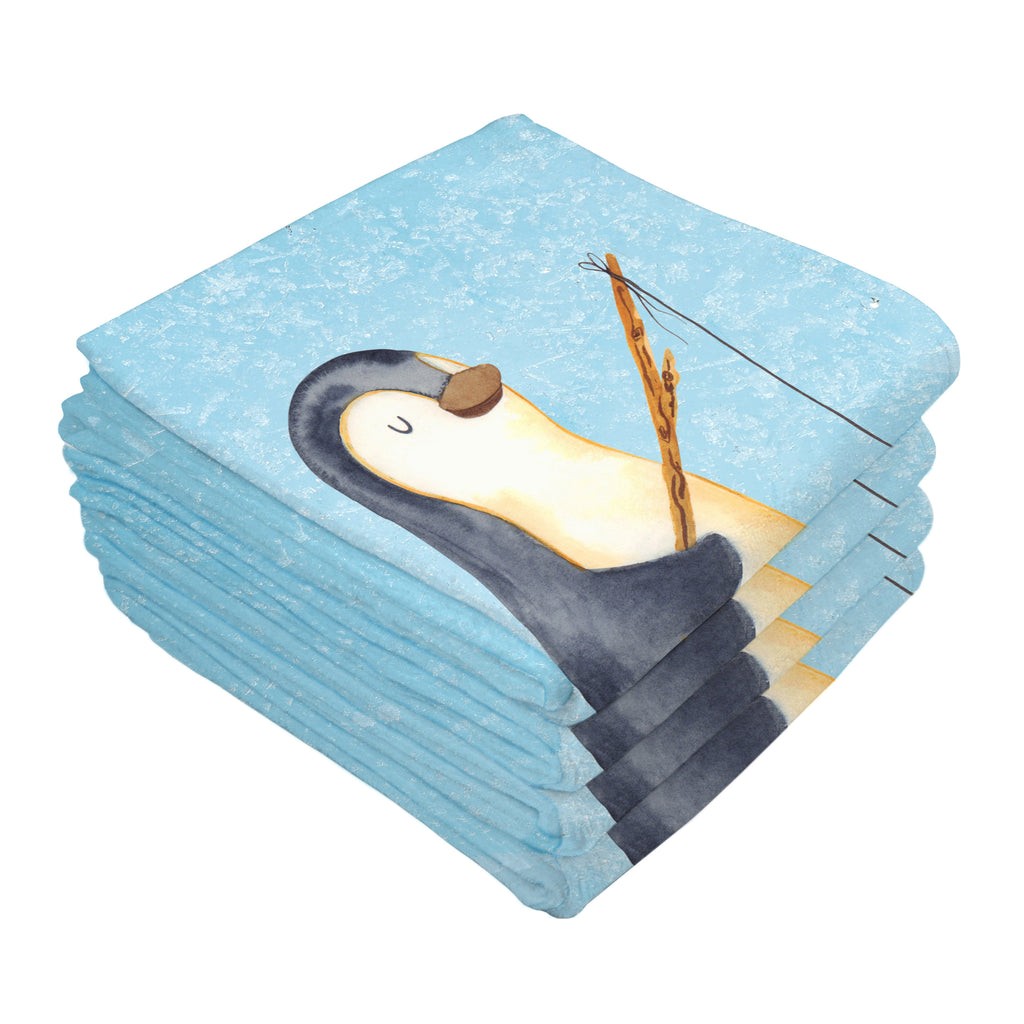 Gäste Handtuch Pinguin Angler Gästetuch, Reisehandtuch, Sport Handtuch, Frottier, Kinder Handtuch, Pinguin, Pinguine, Angeln, Angler, Tagträume, Hobby, Plan, Planer, Tagesplan, Neustart, Motivation, Geschenk, Freundinnen, Geschenkidee, Urlaub, Wochenende