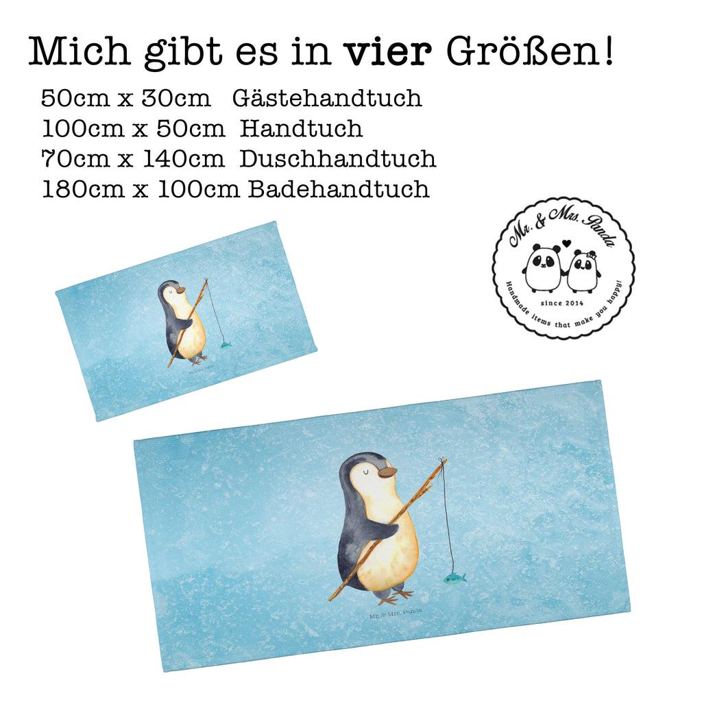 Gäste Handtuch Pinguin Angler Gästetuch, Reisehandtuch, Sport Handtuch, Frottier, Kinder Handtuch, Pinguin, Pinguine, Angeln, Angler, Tagträume, Hobby, Plan, Planer, Tagesplan, Neustart, Motivation, Geschenk, Freundinnen, Geschenkidee, Urlaub, Wochenende