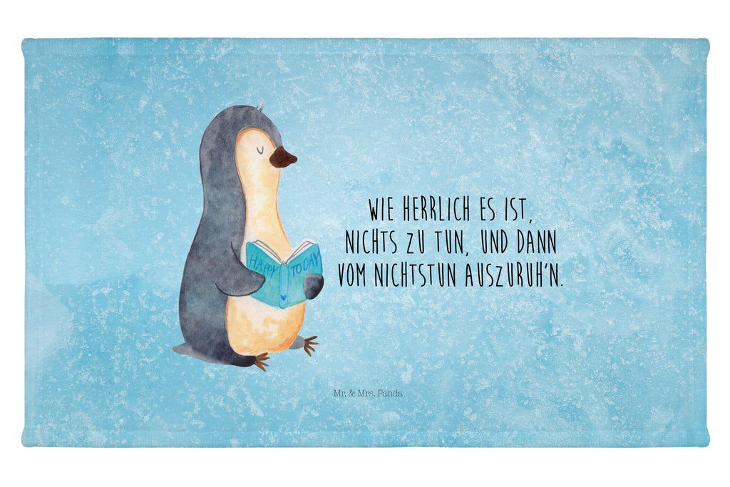 Gäste Handtuch Pinguin Buch Gästetuch, Reisehandtuch, Sport Handtuch, Frottier, Kinder Handtuch, Pinguin, Pinguine, Buch, Lesen, Bücherwurm, Nichtstun, Faulenzen, Ferien, Urlaub, Freizeit