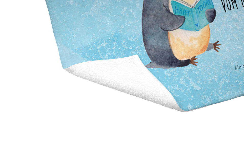 Gäste Handtuch Pinguin Buch Gästetuch, Reisehandtuch, Sport Handtuch, Frottier, Kinder Handtuch, Pinguin, Pinguine, Buch, Lesen, Bücherwurm, Nichtstun, Faulenzen, Ferien, Urlaub, Freizeit