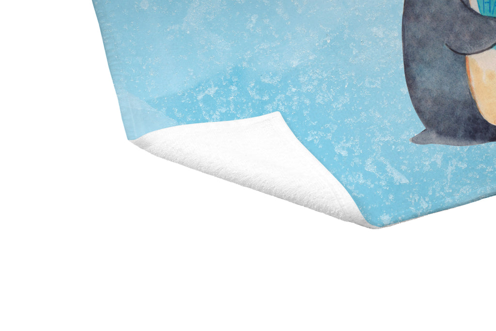 Gäste Handtuch Pinguin Buch Gästetuch, Reisehandtuch, Sport Handtuch, Frottier, Kinder Handtuch, Pinguin, Pinguine, Buch, Lesen, Bücherwurm, Nichtstun, Faulenzen, Ferien, Urlaub, Freizeit