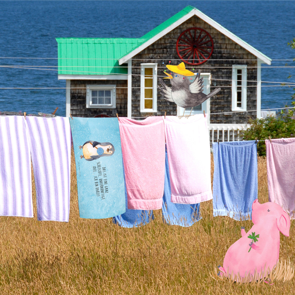 Gäste Handtuch Pinguin Lolli Gästetuch, Reisehandtuch, Sport Handtuch, Frottier, Kinder Handtuch, Pinguin, Pinguine, Lolli, Süßigkeiten, Blödsinn, Spruch, Rebell, Gauner, Ganove, Rabauke