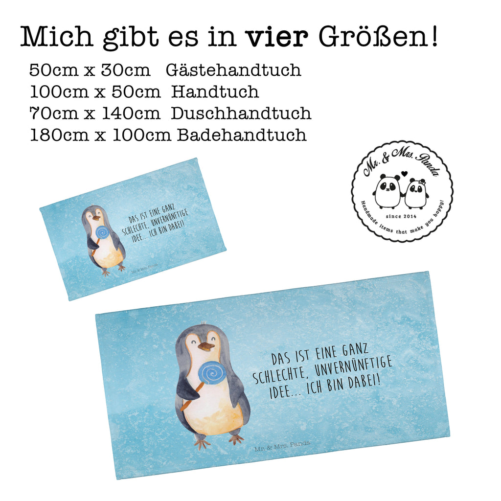 Gäste Handtuch Pinguin Lolli Gästetuch, Reisehandtuch, Sport Handtuch, Frottier, Kinder Handtuch, Pinguin, Pinguine, Lolli, Süßigkeiten, Blödsinn, Spruch, Rebell, Gauner, Ganove, Rabauke