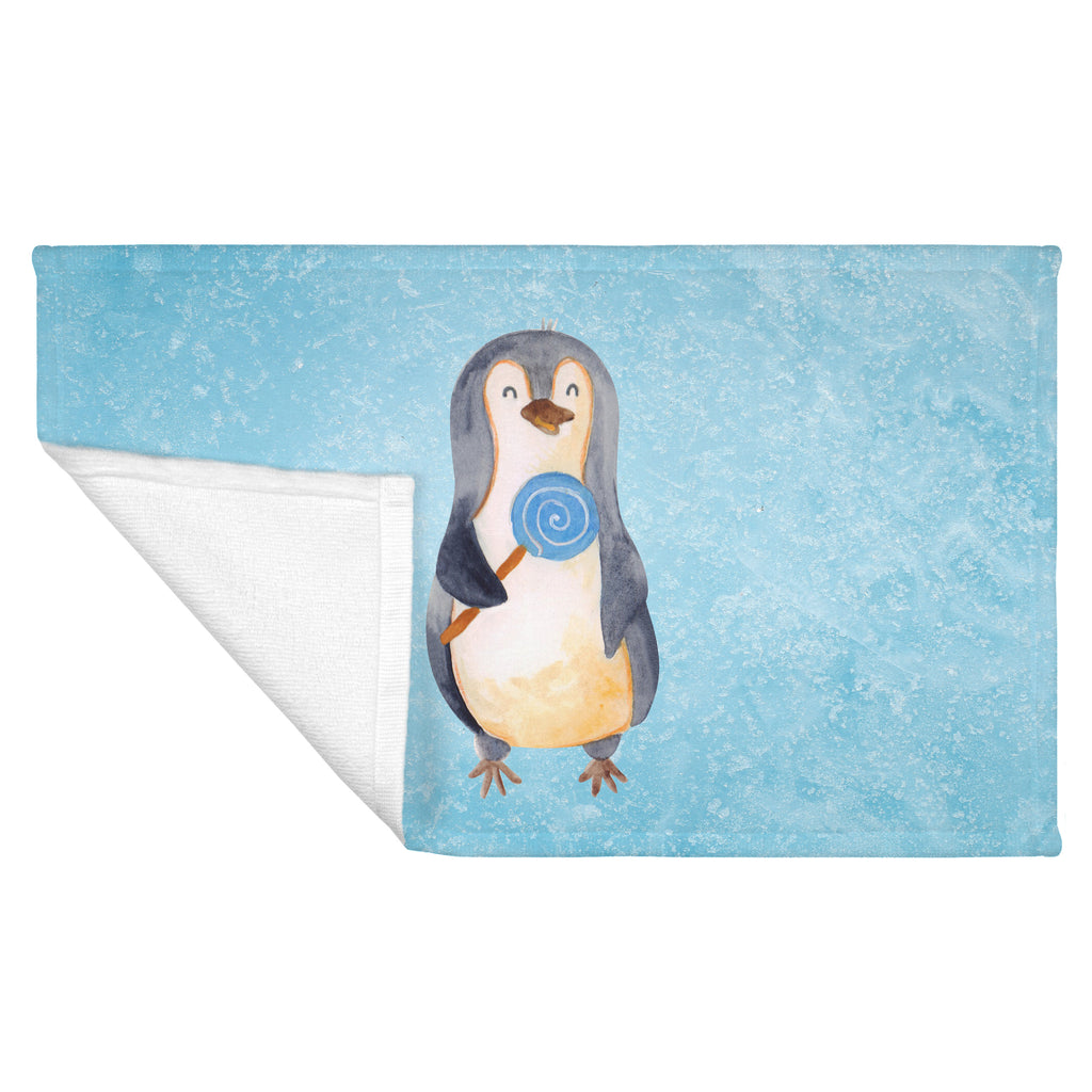 Gäste Handtuch Pinguin Lolli Gästetuch, Reisehandtuch, Sport Handtuch, Frottier, Kinder Handtuch, Pinguin, Pinguine, Lolli, Süßigkeiten, Blödsinn, Spruch, Rebell, Gauner, Ganove, Rabauke