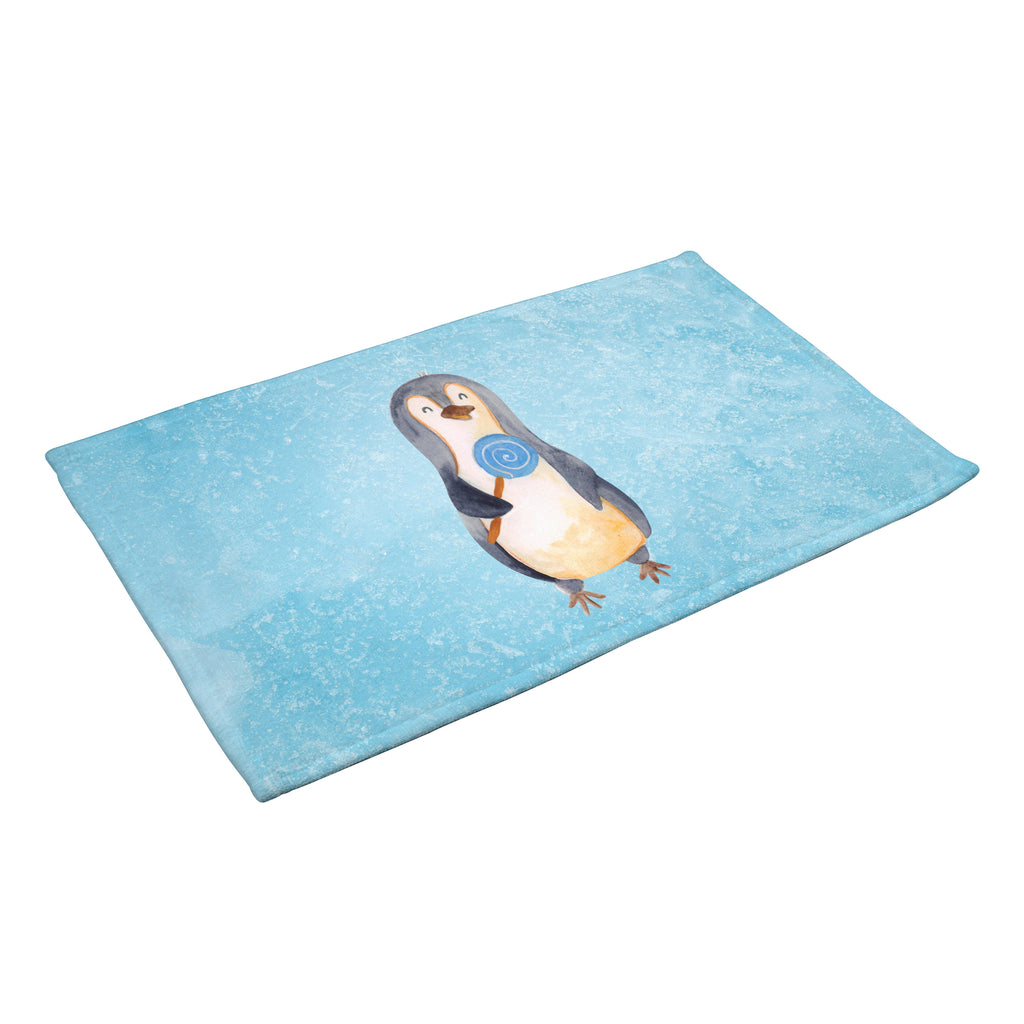 Gäste Handtuch Pinguin Lolli Gästetuch, Reisehandtuch, Sport Handtuch, Frottier, Kinder Handtuch, Pinguin, Pinguine, Lolli, Süßigkeiten, Blödsinn, Spruch, Rebell, Gauner, Ganove, Rabauke