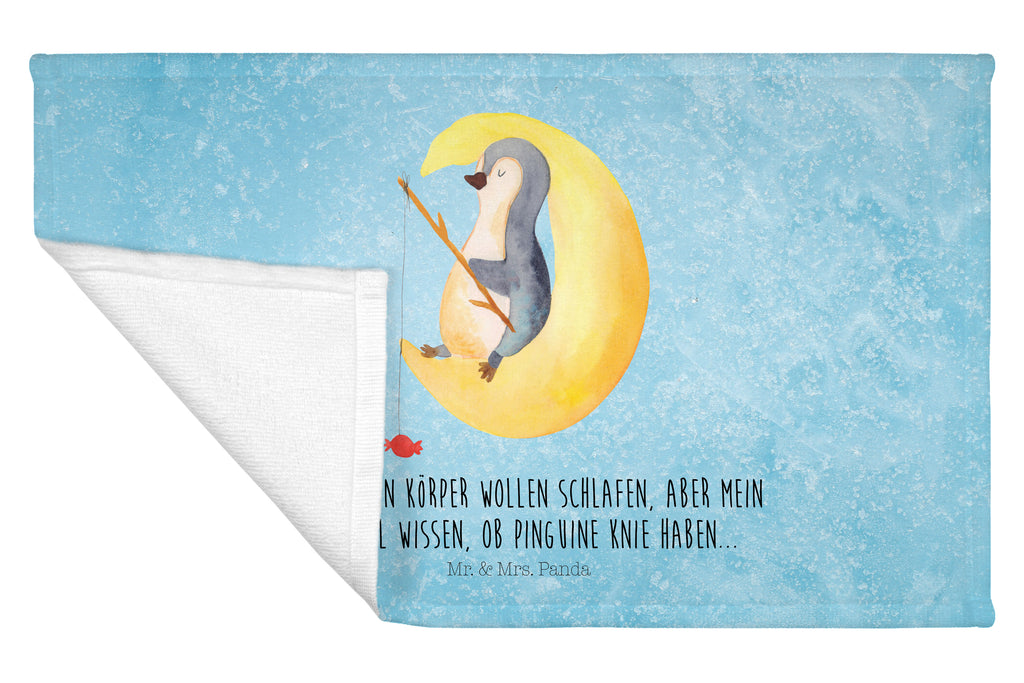 Gäste Handtuch Pinguin Mond Gästetuch, Reisehandtuch, Sport Handtuch, Frottier, Kinder Handtuch, Pinguin, Pinguine, Spruch, schlafen, Nachtruhe, Einschlafen, Schlafzimmer, Schlafstörungen, Gästezimmer