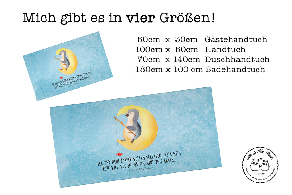 Gäste Handtuch Pinguin Mond Gästetuch, Reisehandtuch, Sport Handtuch, Frottier, Kinder Handtuch, Pinguin, Pinguine, Spruch, schlafen, Nachtruhe, Einschlafen, Schlafzimmer, Schlafstörungen, Gästezimmer