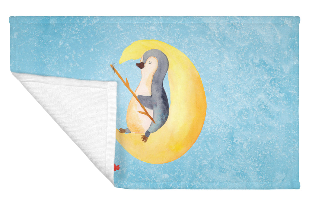 Gäste Handtuch Pinguin Mond Gästetuch, Reisehandtuch, Sport Handtuch, Frottier, Kinder Handtuch, Pinguin, Pinguine, Spruch, schlafen, Nachtruhe, Einschlafen, Schlafzimmer, Schlafstörungen, Gästezimmer
