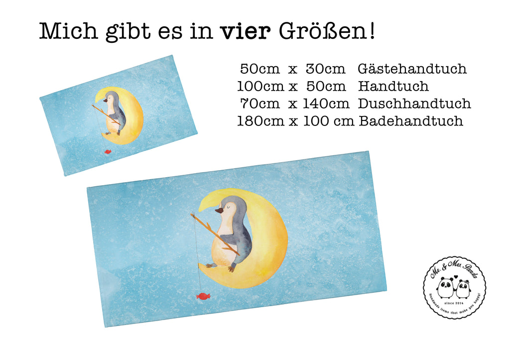 Gäste Handtuch Pinguin Mond Gästetuch, Reisehandtuch, Sport Handtuch, Frottier, Kinder Handtuch, Pinguin, Pinguine, Spruch, schlafen, Nachtruhe, Einschlafen, Schlafzimmer, Schlafstörungen, Gästezimmer