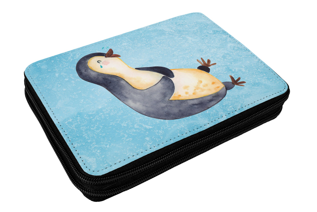 Federmappe Pinguin lachend Federmappe, Stiftetasche, Stifte Etui, Schule, Einschulung, Geschenk, Kind, Schüler, Schülerin, Stifterolle, Federmäppchen, Motiv, Grundschule, Federmäppchen bedruckt, Büro Stifte Etui, Bestückte Federmappe, Kinder Federmappe, Federmappe Einschulung, Pinguin, Pinguine, lustiger Spruch, Optimismus, Fröhlich, Lachen, Humor, Fröhlichkeit