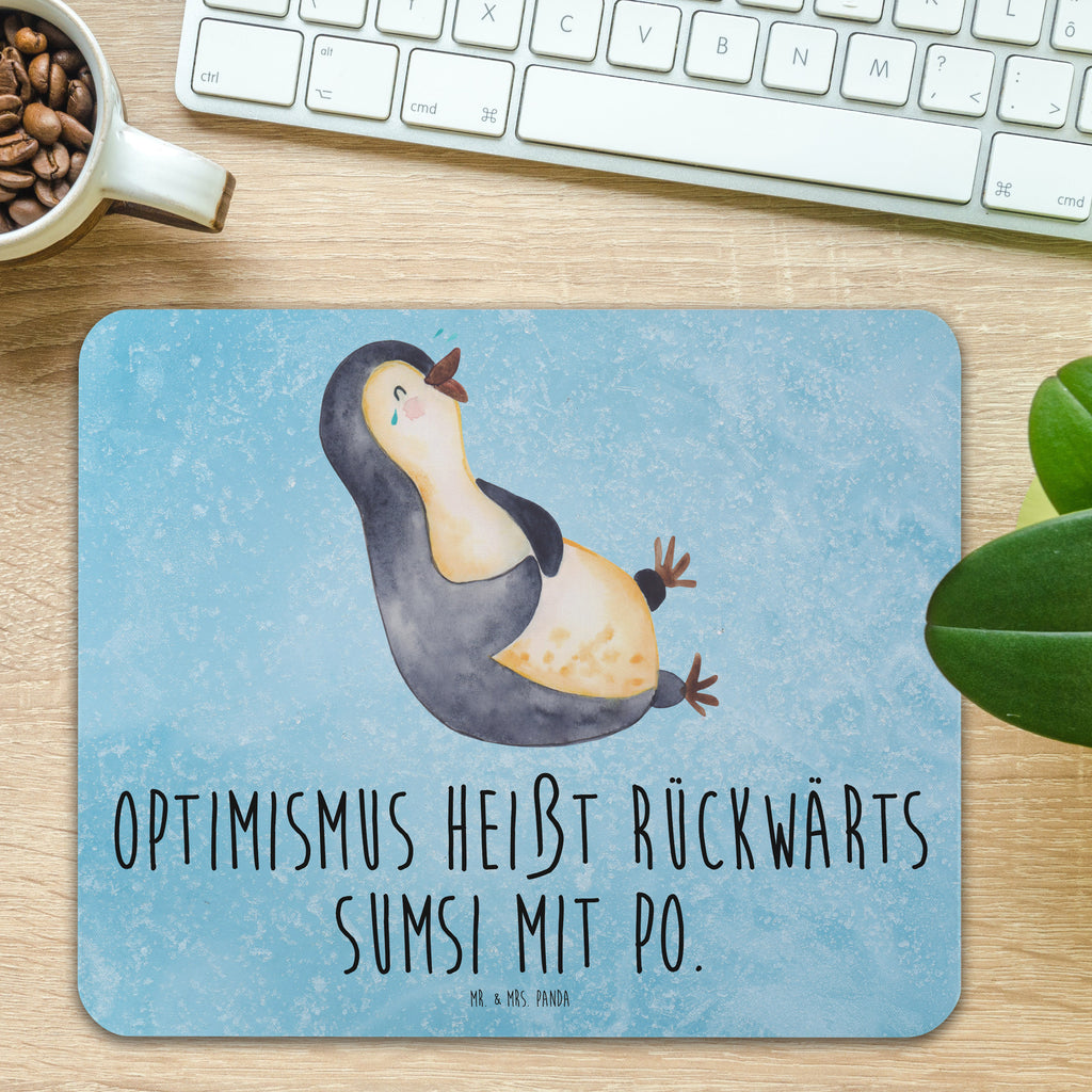 Mauspad Pinguin lachend Mousepad, Computer zubehör, Büroausstattung, PC Zubehör, Arbeitszimmer, Mauspad, Einzigartiges Mauspad, Designer Mauspad, Pinguin, Pinguine, lustiger Spruch, Optimismus, Fröhlich, Lachen, Humor, Fröhlichkeit