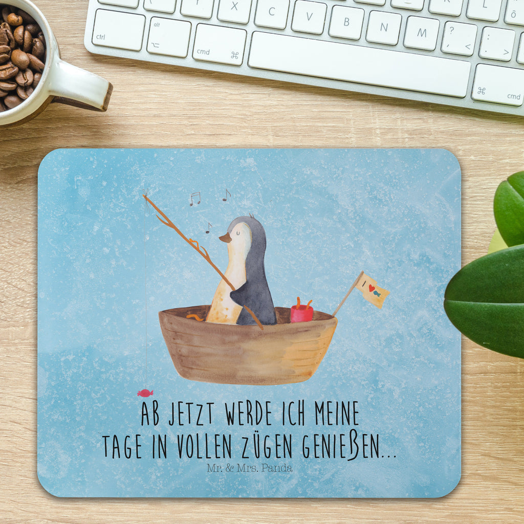 Mauspad Pinguin Angelboot Mousepad, Computer zubehör, Büroausstattung, PC Zubehör, Arbeitszimmer, Mauspad, Einzigartiges Mauspad, Designer Mauspad, Pinguin, Pinguine, Angeln, Boot, Angelboot, Lebenslust, Leben, genießen, Motivation, Neustart, Neuanfang, Trennung, Scheidung, Geschenkidee Liebeskummer