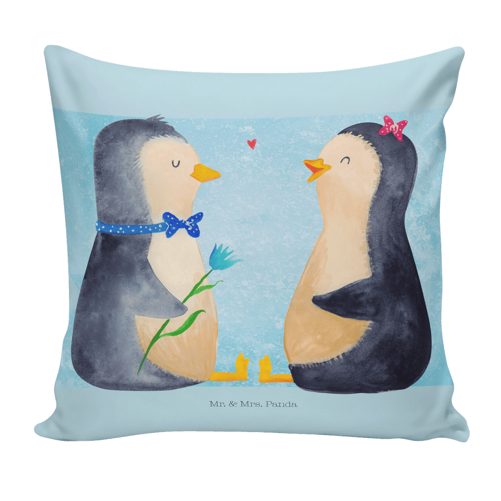 40x40 Kissen Pinguin Pärchen Kissenhülle, Kopfkissen, Sofakissen, Dekokissen, Motivkissen, Pinguin, Pinguine, Liebe, Liebespaar, Liebesbeweis, Liebesgeschenk, Verlobung, Jahrestag, Hochzeitstag, Hochzeit, Hochzeitsgeschenk, große Liebe, Traumpaar