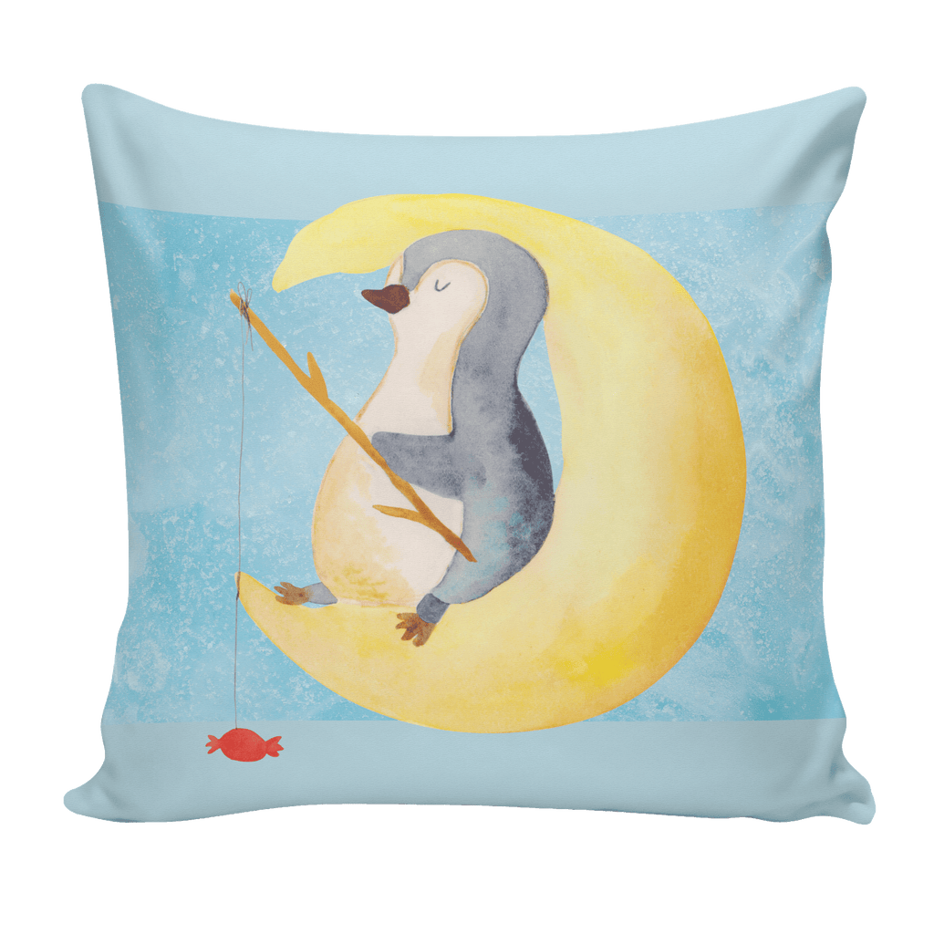 40x40 Kissen Pinguin Mond Kissenhülle, Kopfkissen, Sofakissen, Dekokissen, Motivkissen, Pinguin, Pinguine, Spruch, schlafen, Nachtruhe, Einschlafen, Schlafzimmer, Schlafstörungen, Gästezimmer