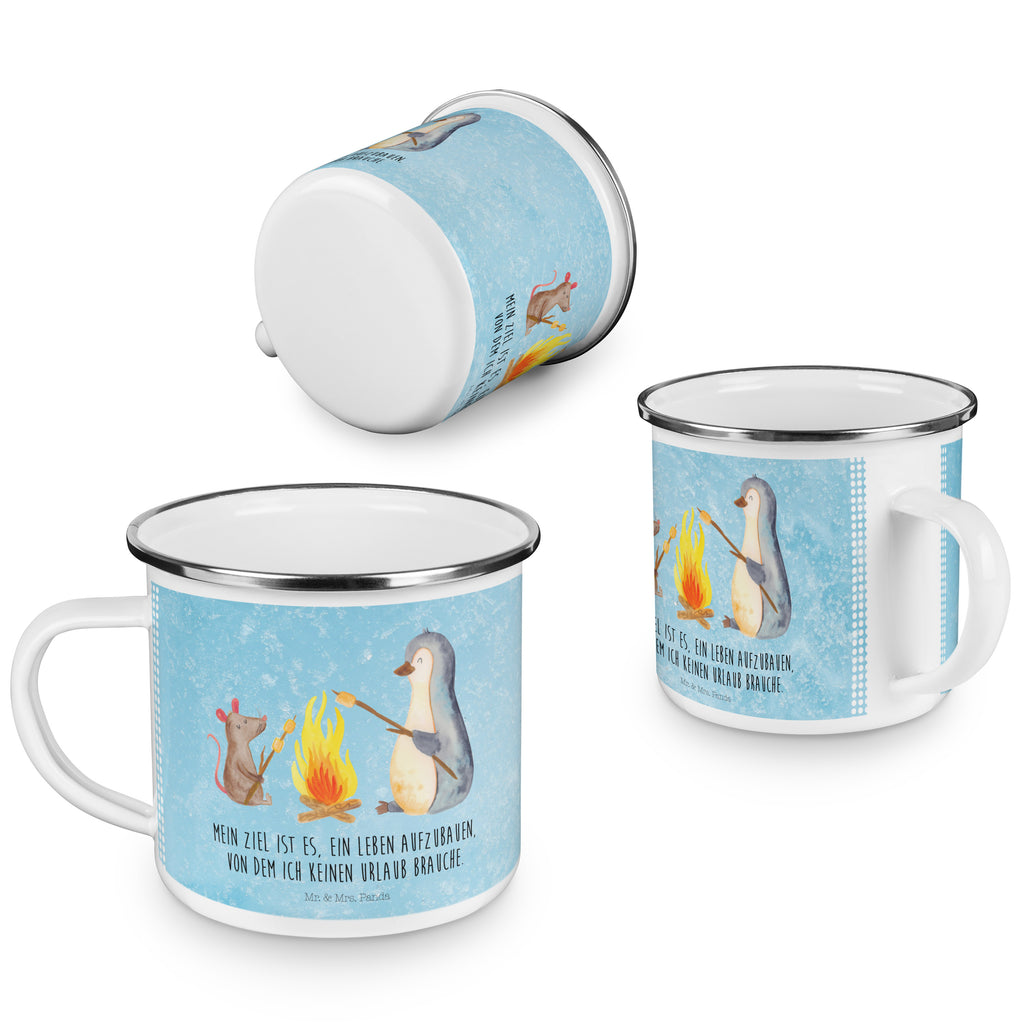 Camping Emaille Tasse Pinguin Lagerfeuer Campingtasse, Trinkbecher, Metalltasse, Outdoor Tasse, Emaille Trinkbecher, Blechtasse Outdoor, Emaille Campingbecher, Edelstahl Trinkbecher, Metalltasse für Camping, Kaffee Blechtasse, Camping Tasse Metall, Pinguin, Maus, Pinguine, Lagerfeuer, Leben, Arbeit, Job, Motivation, Büro, Büroalltag, Lebensspruch, Lebensmotivation, Neustart, Liebe, grillen, Feuer, Marshmallows