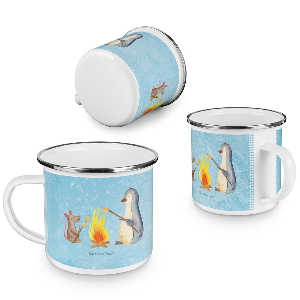 Camping Emaille Tasse Pinguin Lagerfeuer Campingtasse, Trinkbecher, Metalltasse, Outdoor Tasse, Emaille Trinkbecher, Blechtasse Outdoor, Emaille Campingbecher, Edelstahl Trinkbecher, Metalltasse für Camping, Kaffee Blechtasse, Camping Tasse Metall, Pinguin, Maus, Pinguine, Lagerfeuer, Leben, Arbeit, Job, Motivation, Büro, Büroalltag, Lebensspruch, Lebensmotivation, Neustart, Liebe, grillen, Feuer, Marshmallows