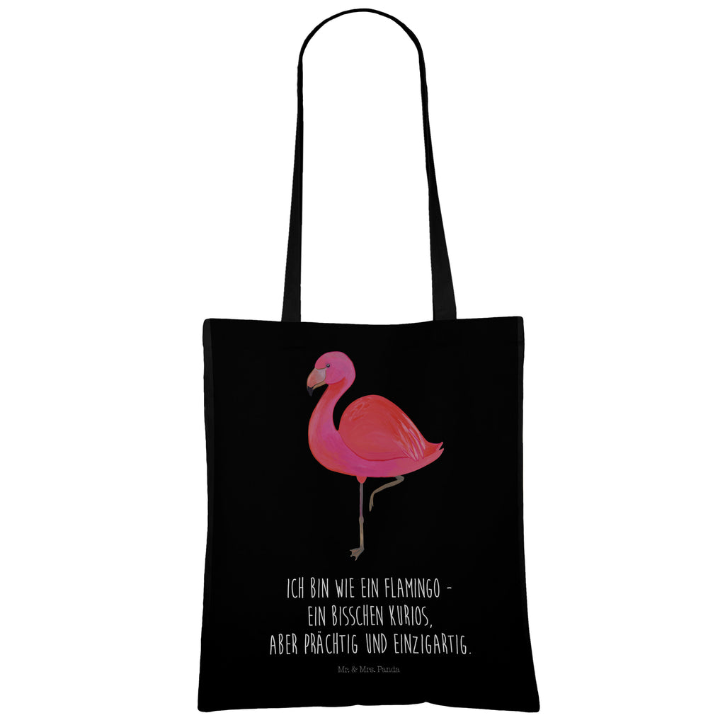 Tragetasche Flamingo classic Beuteltasche, Beutel, Einkaufstasche, Jutebeutel, Stoffbeutel, Flamingo, Einzigartig, Selbstliebe, Stolz, ich, für mich, Spruch, Freundin, Freundinnen, Außenseiter, Sohn, Tochter, Geschwister