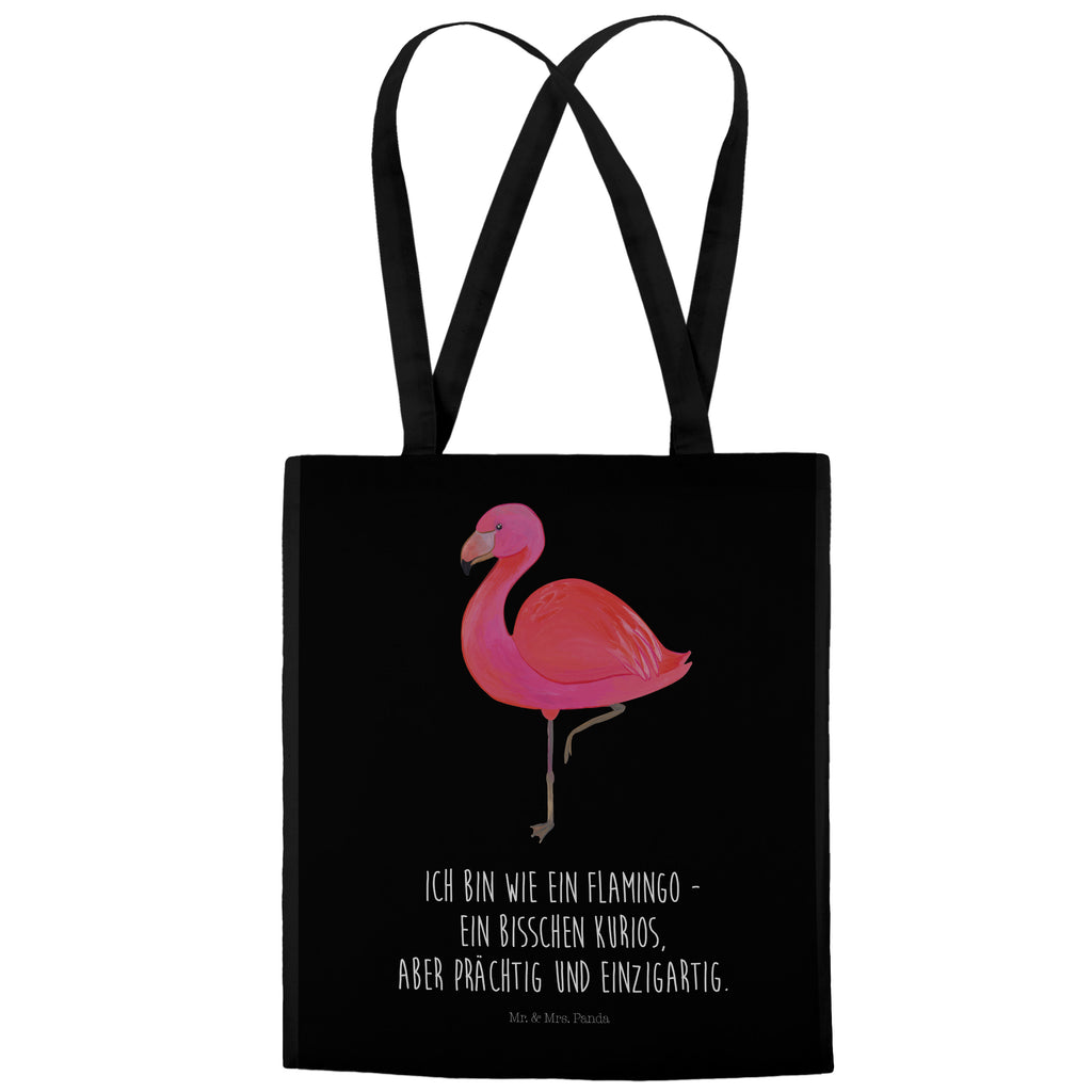 Tragetasche Flamingo classic Beuteltasche, Beutel, Einkaufstasche, Jutebeutel, Stoffbeutel, Flamingo, Einzigartig, Selbstliebe, Stolz, ich, für mich, Spruch, Freundin, Freundinnen, Außenseiter, Sohn, Tochter, Geschwister