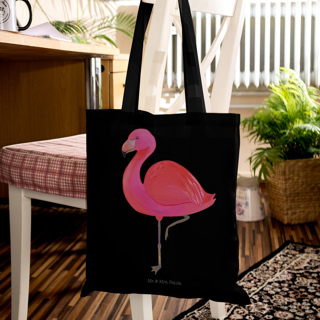 Tragetasche Flamingo classic Beuteltasche, Beutel, Einkaufstasche, Jutebeutel, Stoffbeutel, Flamingo, Einzigartig, Selbstliebe, Stolz, ich, für mich, Spruch, Freundin, Freundinnen, Außenseiter, Sohn, Tochter, Geschwister