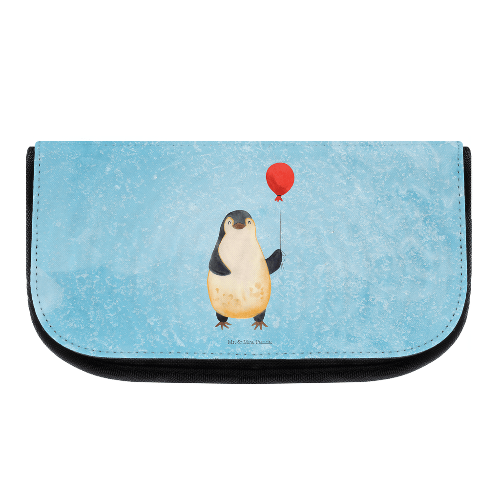 Kosmetiktasche Pinguin Luftballon Kosmetikbeutel, Kulturtasche, Kulturbeutel, Schminktasche, Make-Up Tasche, Pinguin, Pinguine, Luftballon, Tagträume, Lebenslust, Geschenk Freundin, Geschenkidee, beste Freundin, Motivation, Neustart, neues Leben, Liebe, Glück